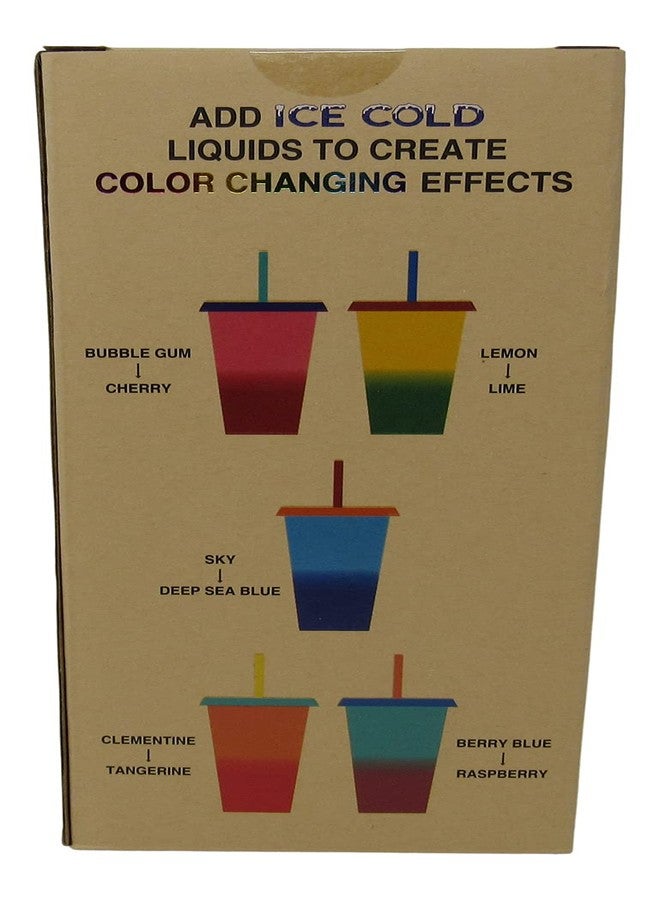 Buc-ee's Color Changing Tumblers, 5 Different Tumblers with Lids and Straws, Holds 25 Ounces Each - Image 2